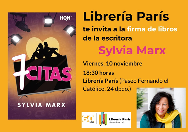 Sylvia Marx firma su nueva novela '7 citas'